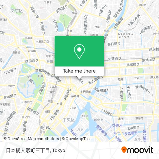 日本橋人形町三丁目 map