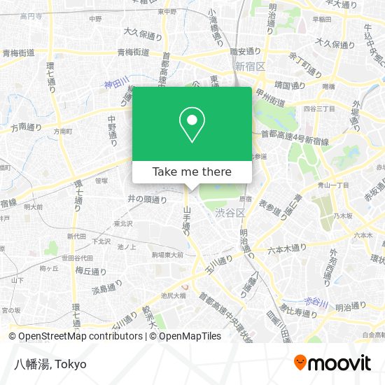 八幡湯 map