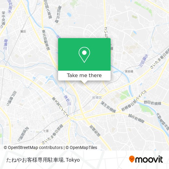 たねやお客様専用駐車場 map