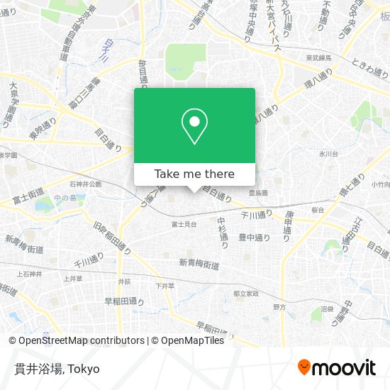 貫井浴場 map
