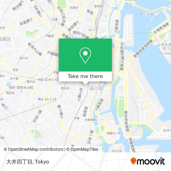 大井四丁目 map