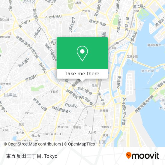 東五反田三丁目 map