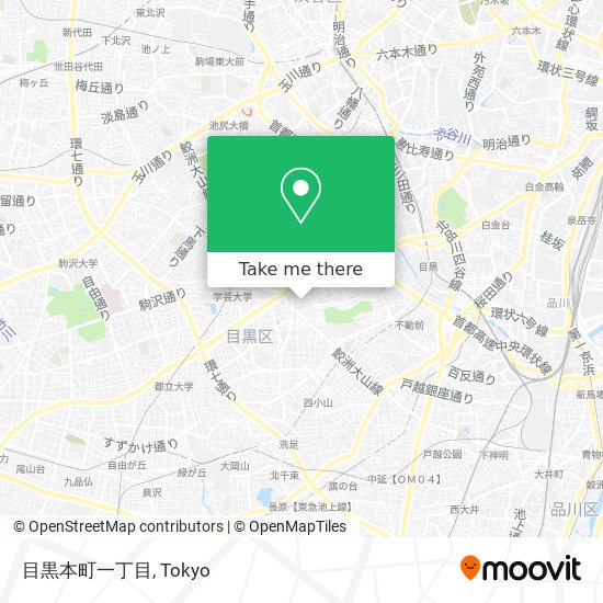 目黒本町一丁目 map