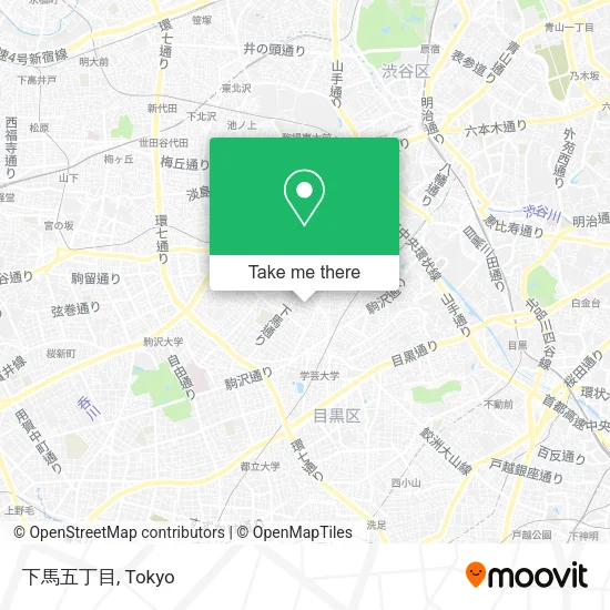 下馬五丁目 map