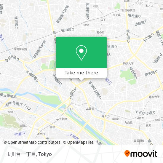 玉川台一丁目 map