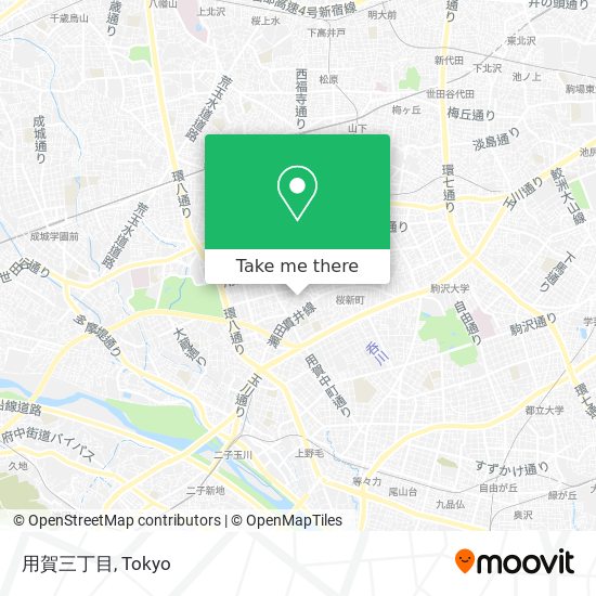 用賀三丁目 map
