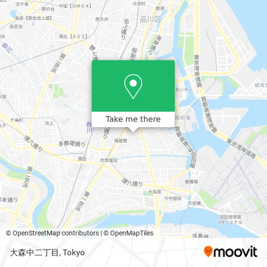 大森中二丁目 map