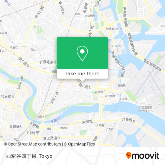 西糀谷四丁目 map