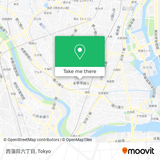 西蒲田六丁目 map