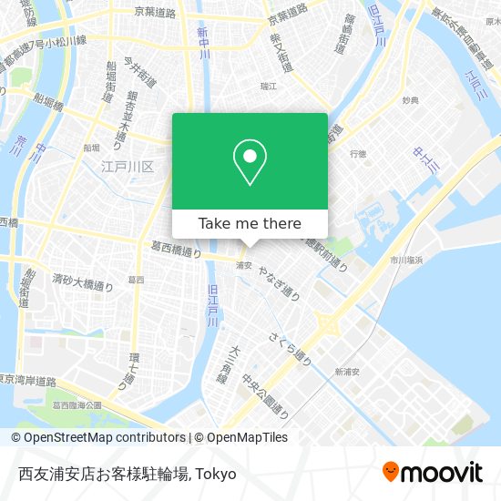 西友浦安店お客様駐輪場 map