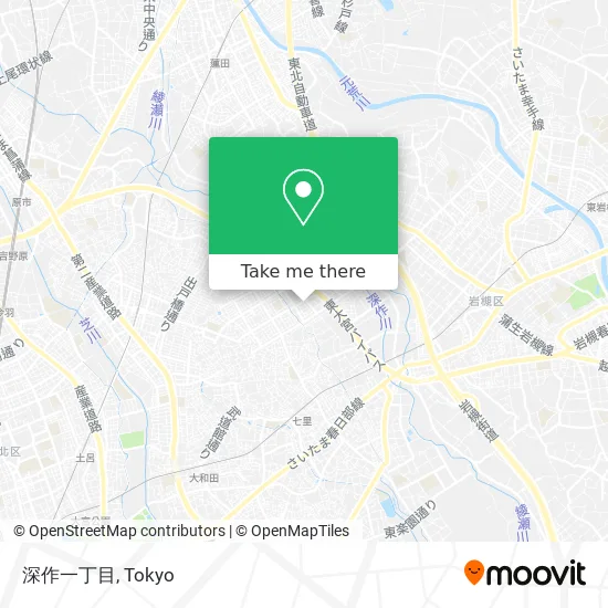 Fukasaku 1-chome map