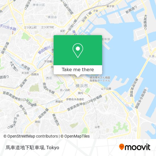 馬車道地下駐車場 map