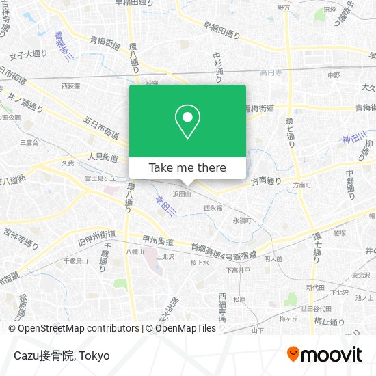 Cazu接骨院 map