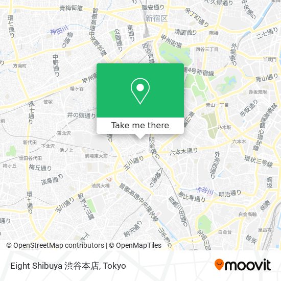 Eight Shibuya 渋谷本店 map