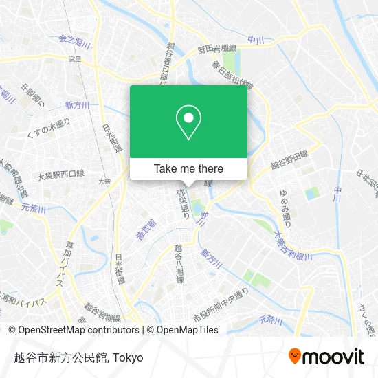 越谷市新方公民館 map