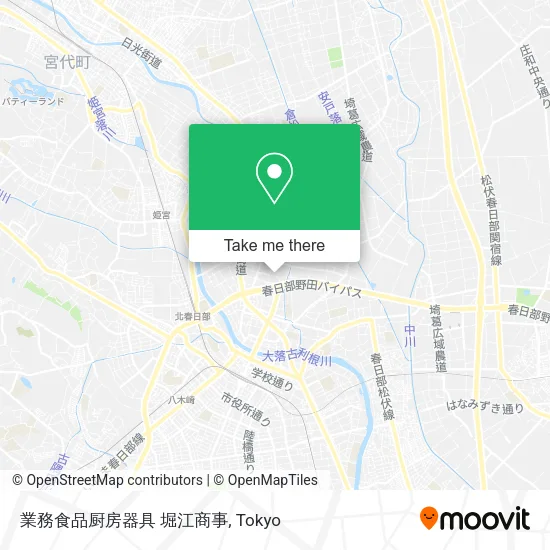 業務食品厨房器具 堀江商事 map