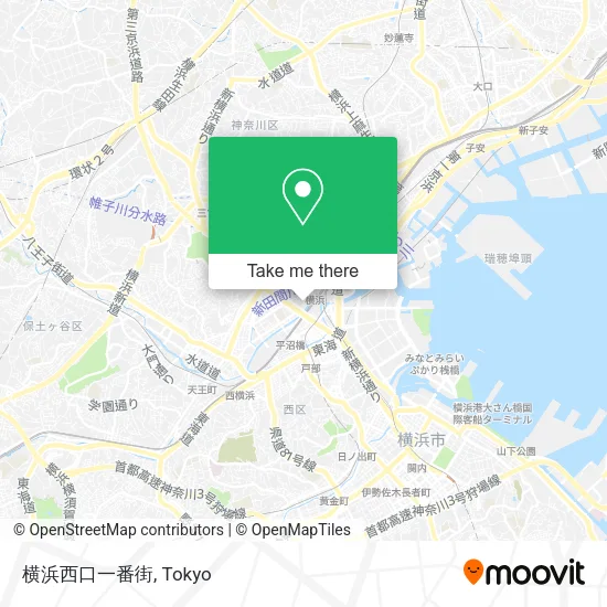横浜西口一番街 map