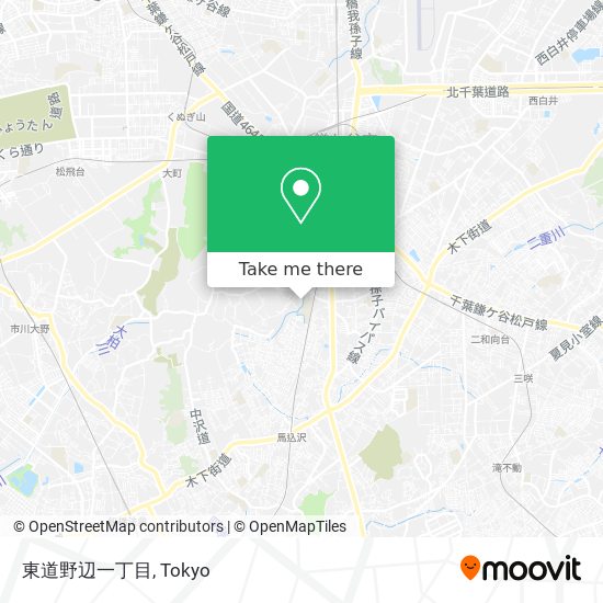 東道野辺一丁目 map