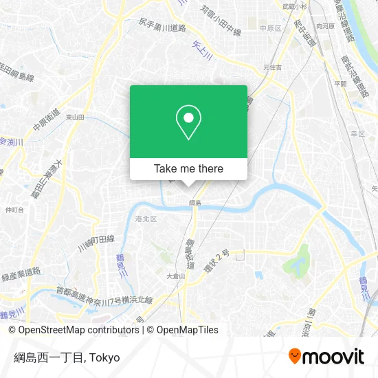 綱島西一丁目 map