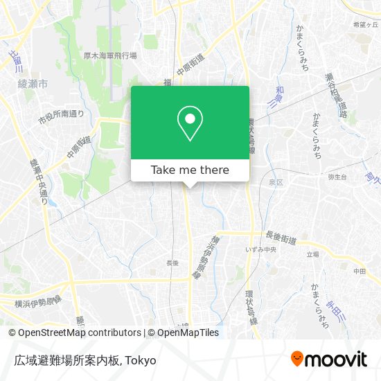 広域避難場所案内板 map