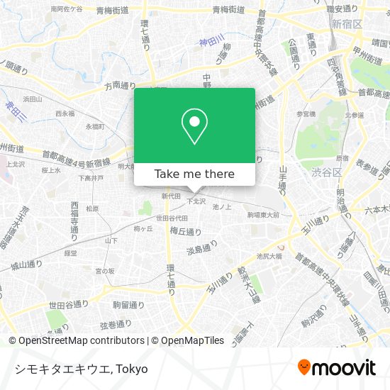 シモキタエキウエ map