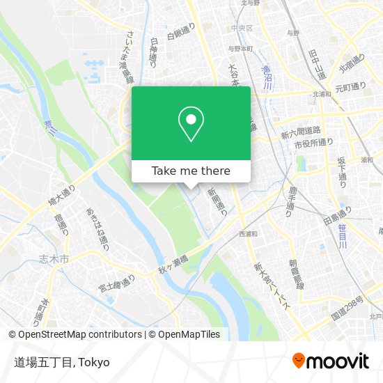 道場五丁目 map