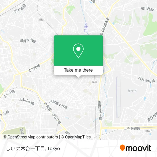 しいの木台一丁目 map