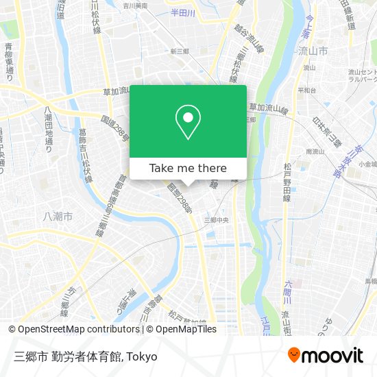 三郷市 勤労者体育館 map