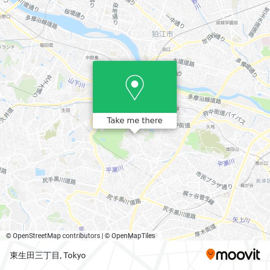 東生田三丁目 map