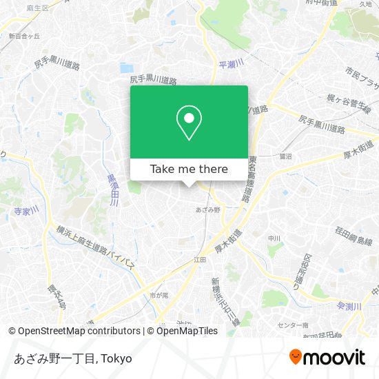 あざみ野一丁目 map