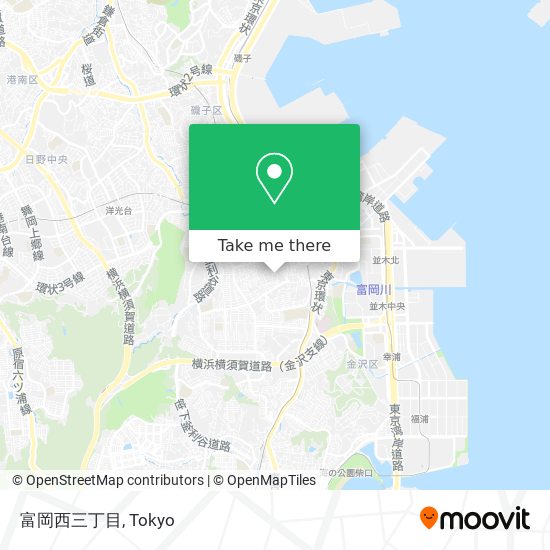 富岡西三丁目 map
