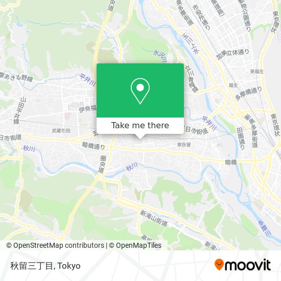 秋留三丁目 map