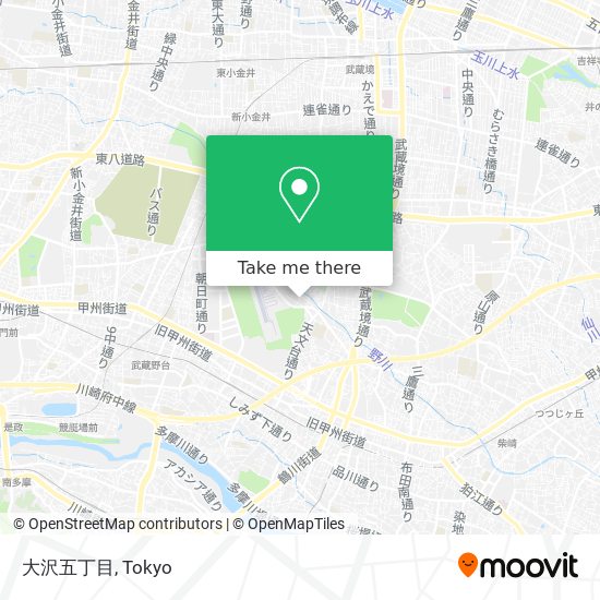 大沢五丁目 map