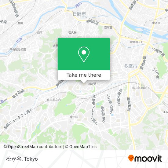 松が谷 map