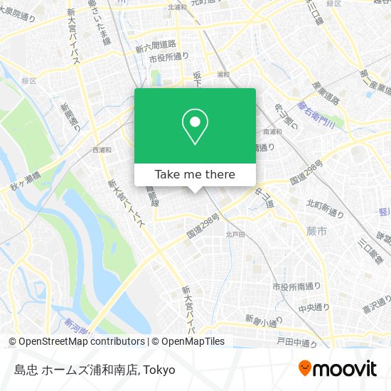 島忠 ホームズ浦和南店 map