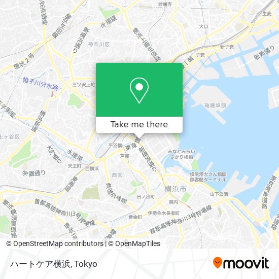 ハートケア横浜 map