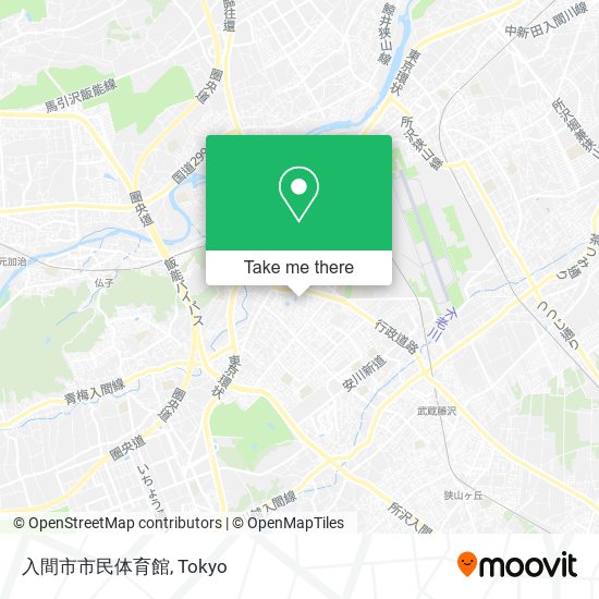 入間市市民体育館 map