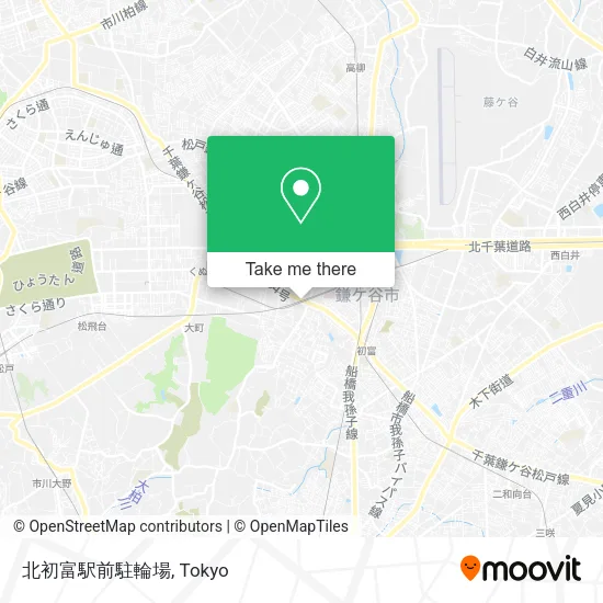 北初富駅前駐輪場 map