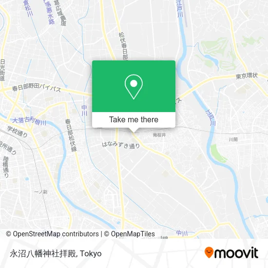 永沼八幡神社拝殿 map
