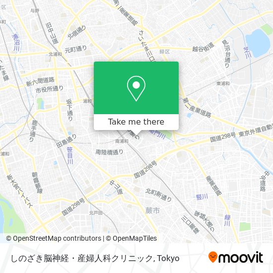 しのざき脳神経・産婦人科クリニック map