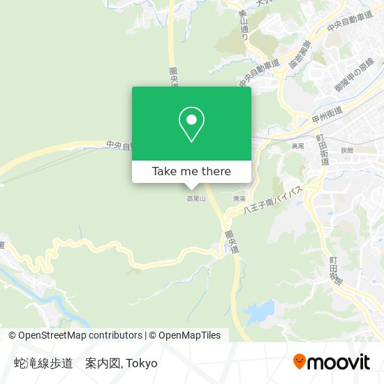 蛇滝線歩道　案内図 map