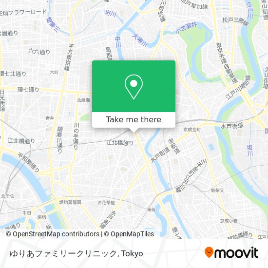 ゆりあファミリークリニック map