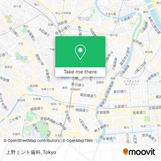 上野ミント歯科 map