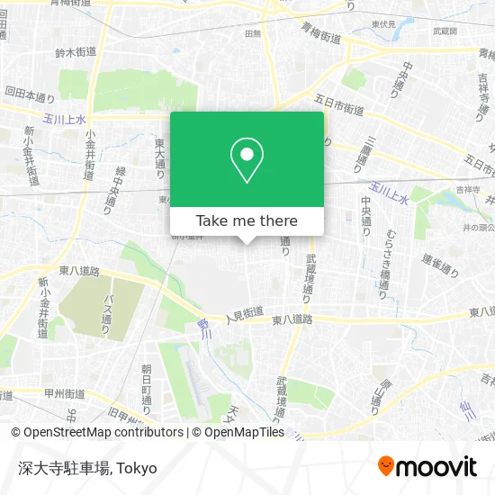 深大寺駐車場 map