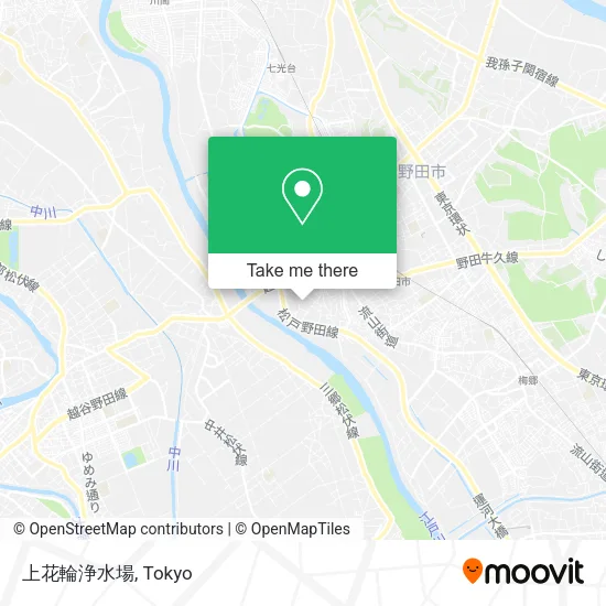 上花輪浄水場 map