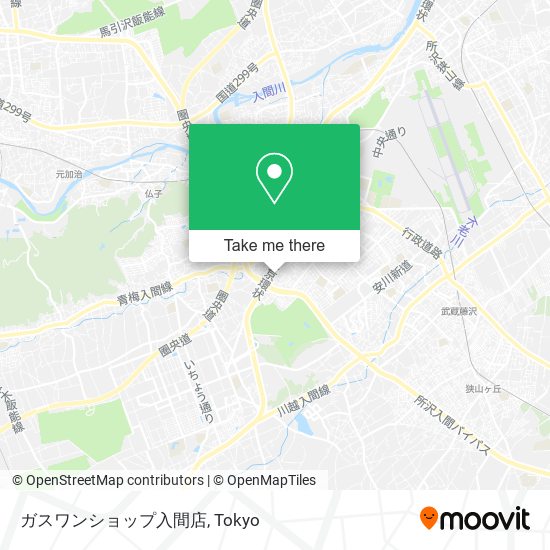 ガスワンショップ入間店 map