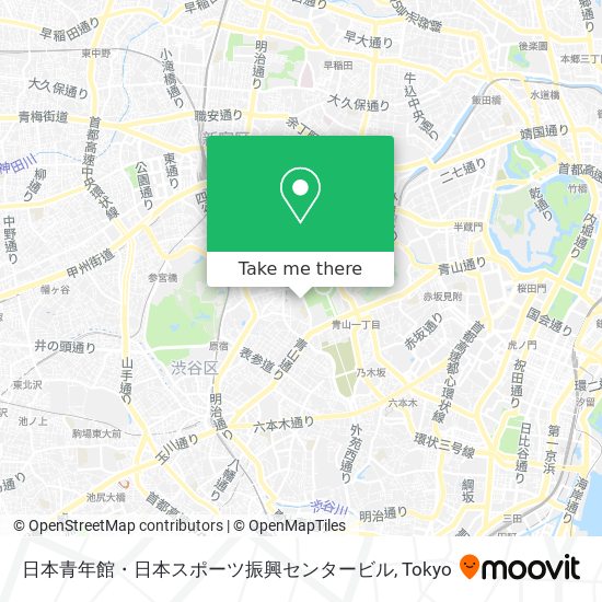 日本青年館・日本スポーツ振興センタービル map