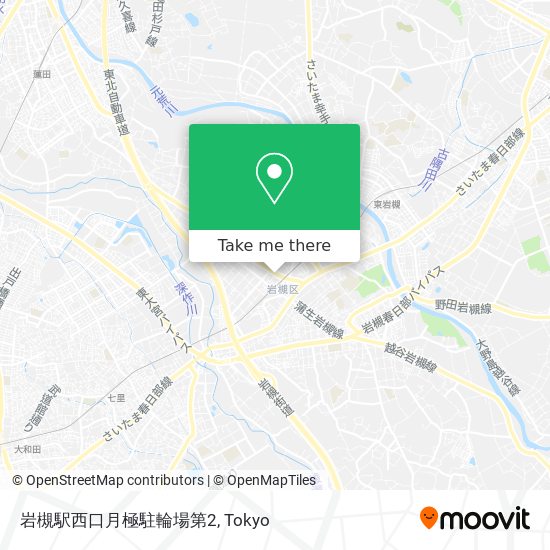 岩槻駅西口月極駐輪場第2 map