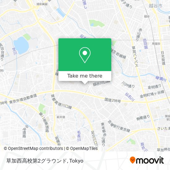 草加西高校第2グラウンド map