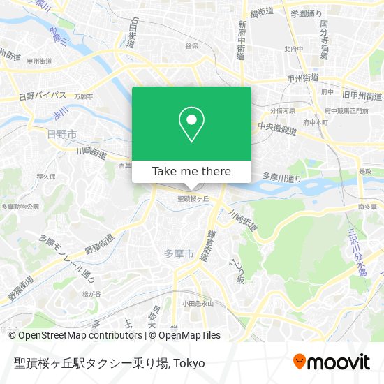 聖蹟桜ヶ丘駅タクシー乗り場 map